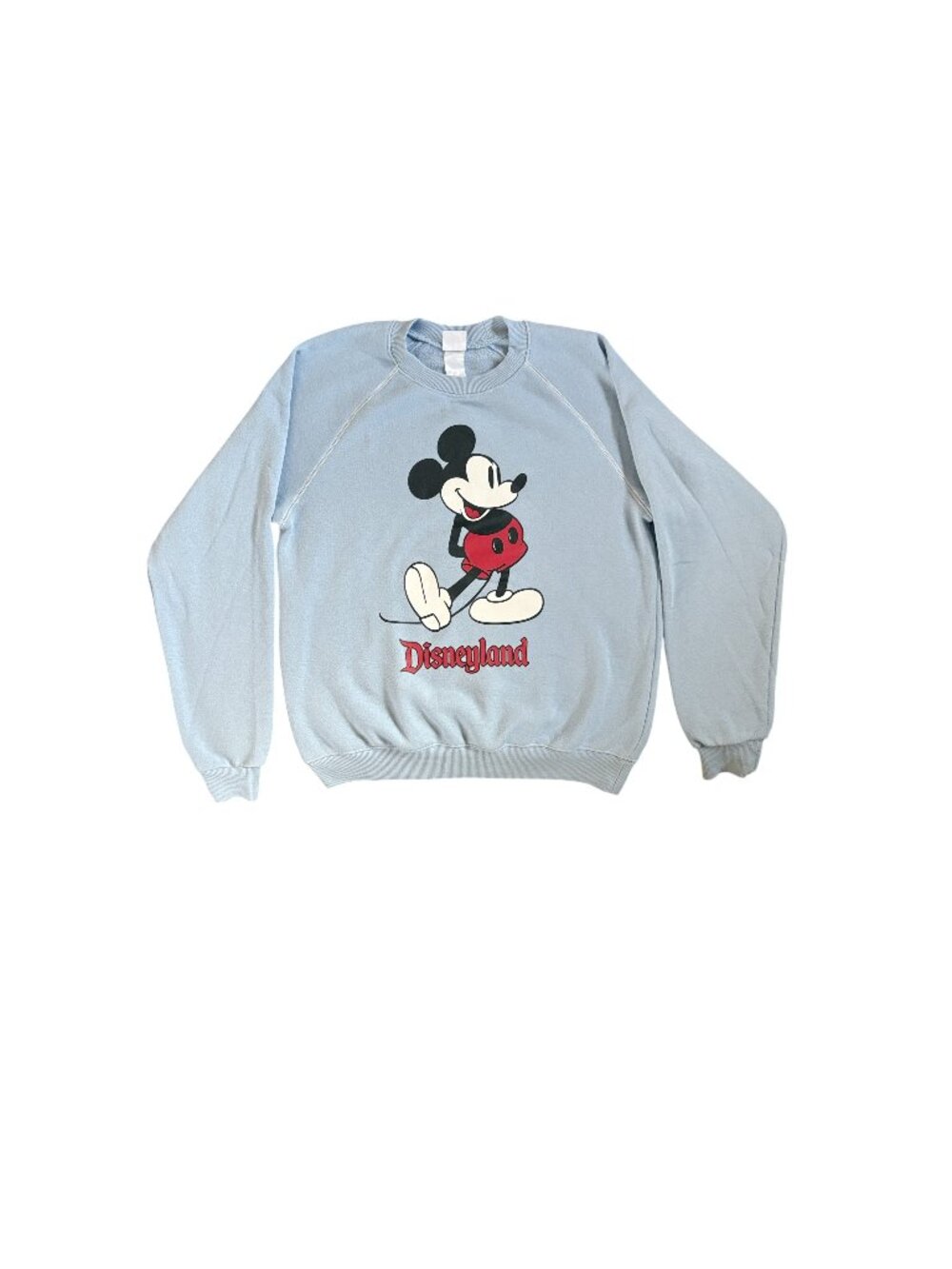 Disney Light Blue Mickey Mouse Crewneck Sweatshirt - Size S